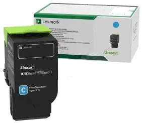 Lexmark 78C20C0 Toner Cyan ca. 1.400 Seiten, Rückgabe-Druckkassette 