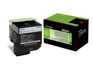 Original Lexmark 80C2XK0 Toner Schwarz 802XK ca. 8.000 Seiten Rückgabe-Druckkassette 