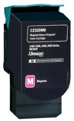 Lexmark C242XM0 Toner Magenta ca. 3.500 Seiten, Rückgabe-Druckkassette, extra hohe Kapazität 