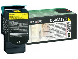 Original Lexmark C540A1YG Toner Yellow ca. 1.000 Seiten Rückgabe-Tonerkassette 