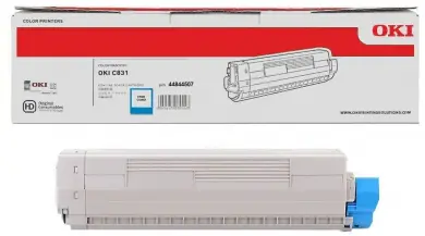 Original Oki 44844507 Toner Cyan ca. 10.000 Seiten 