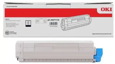 Oki 46471116 C813 Toner Schwarz ca. 5.000 Seiten, 
