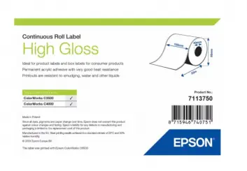 Original Epson 7113750 Etiketten Weiss 