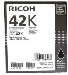 Original Ricoh GC 42 bk Gel Tintenpatrone Schwarz 405836 ca. 10.000 Seiten 