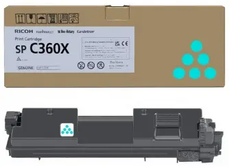 Original Ricoh SP C360XC Toner Cyan 408251 ca. 9.000 Seiten 