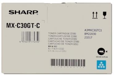 Original Sharp MX-C30GT-C Toner Cyan ca. 6.000 Seiten 